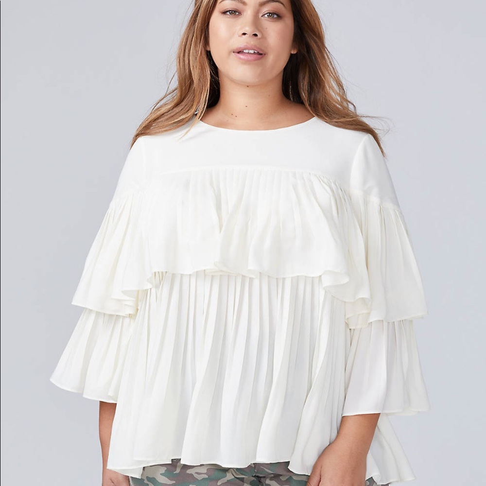 Lane Bryant Tiered Ruffle Top